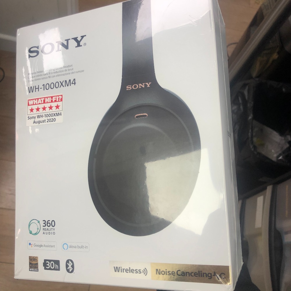 SONY WH1000XM4 Wireless Bluetooth NoiseCancelling Headphones Black